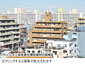 マンション居住者が増加傾向の板橋区